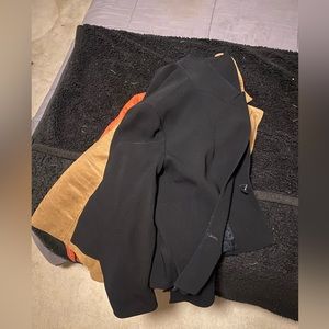 Black Renfrew blazer; buttons on the bottom of sleeve.